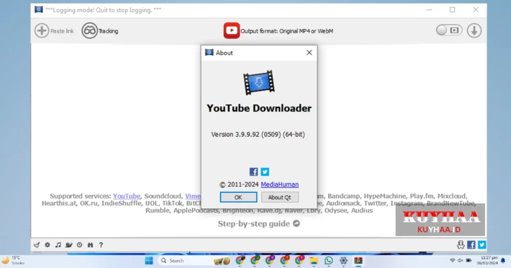 MediaHuman YouTube Downloader is activated