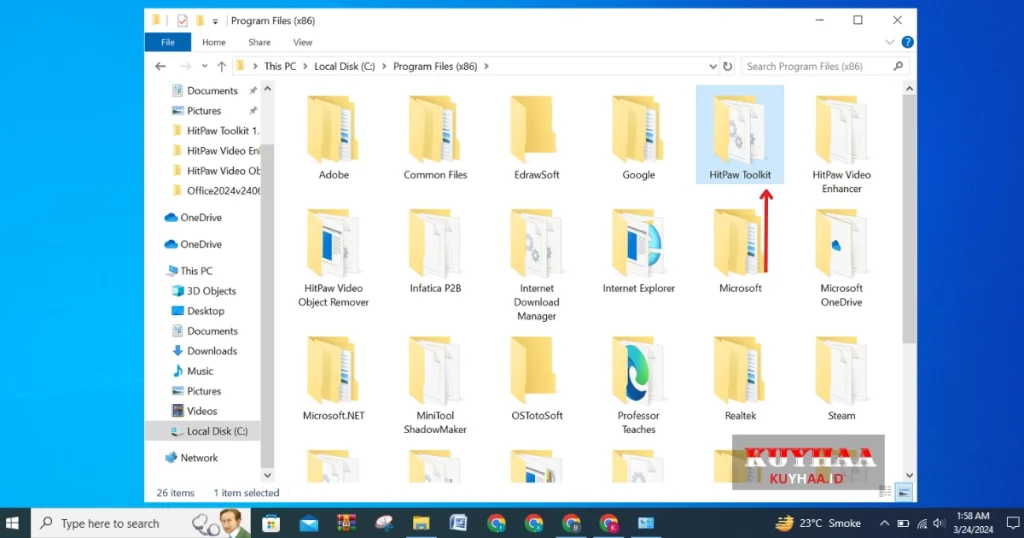 Open HitPaw Toolkit folder