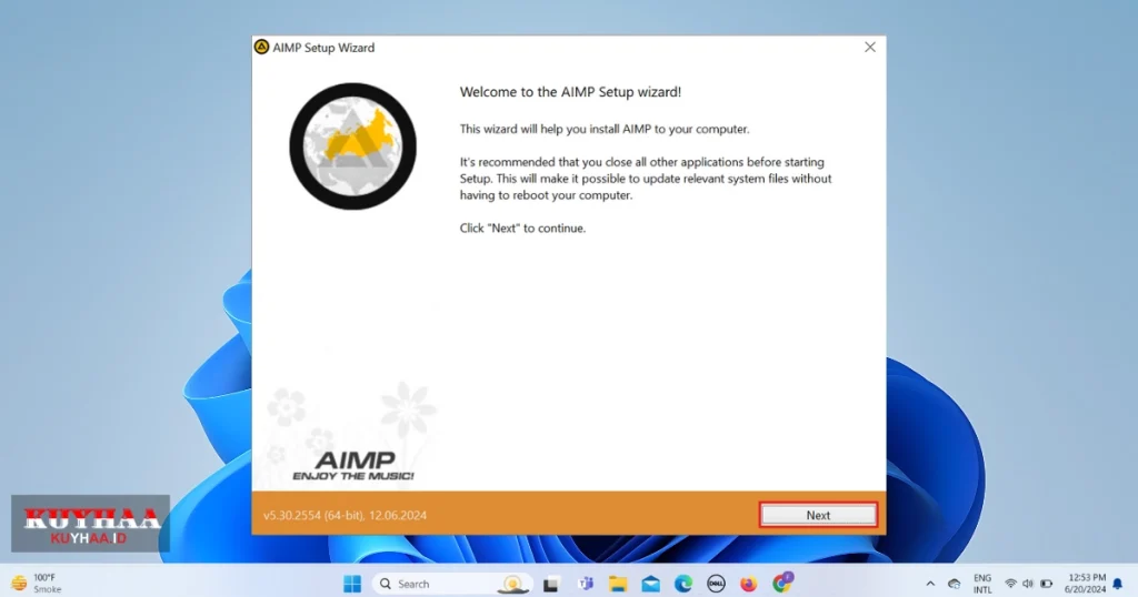 AIMP setup wizard