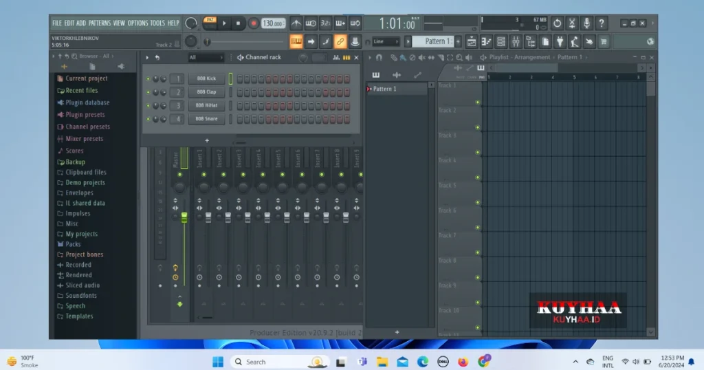 FL Studio 20 interface