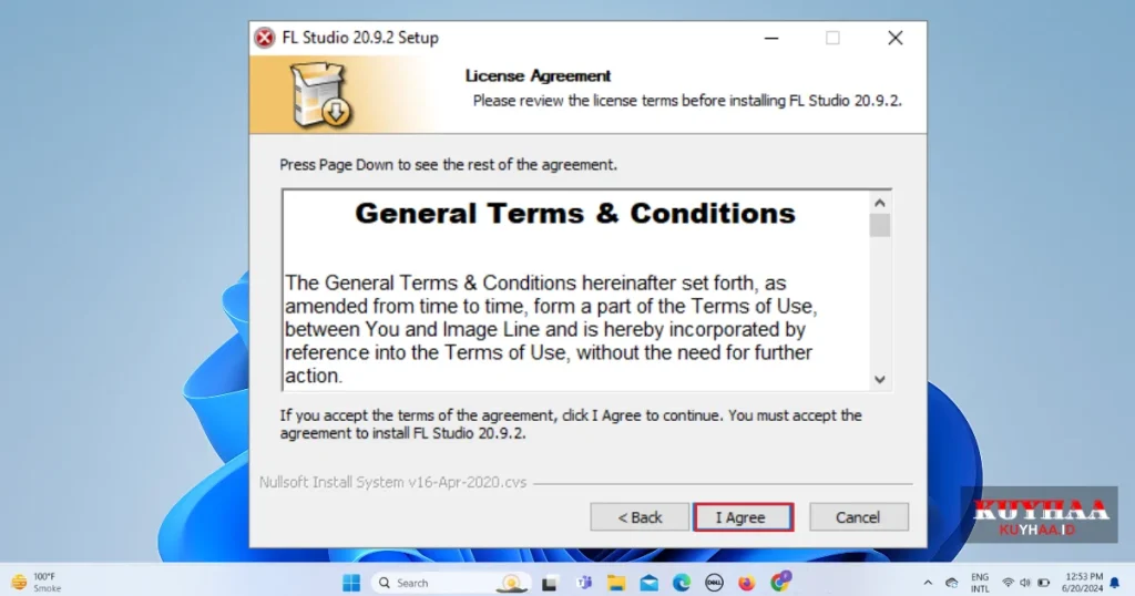 Accept general terms & conditions