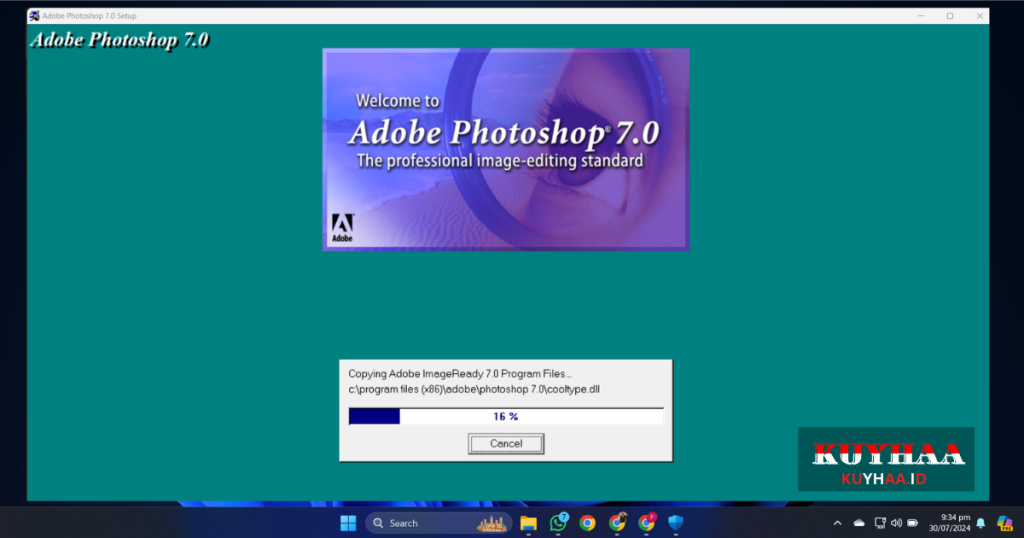 installing adobe photoshop 7.0