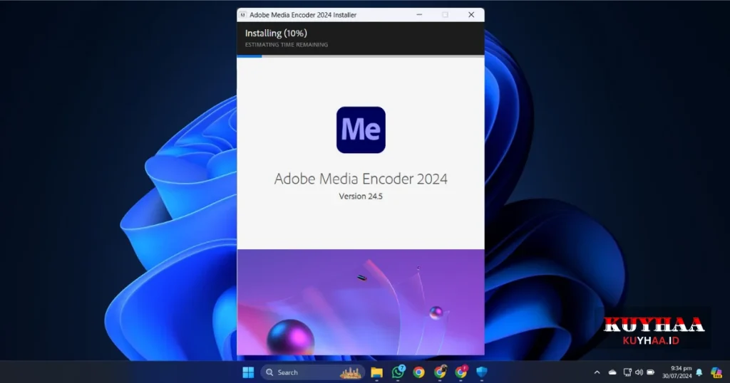 installation process Adobe Media Encoder