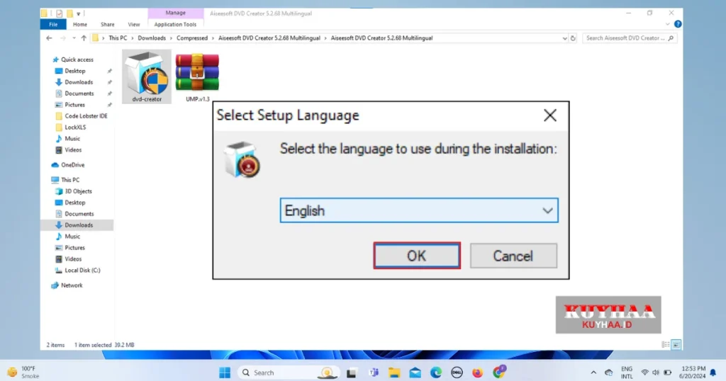 select language