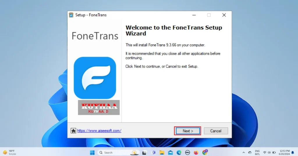 FoneTrans Setup Wizard