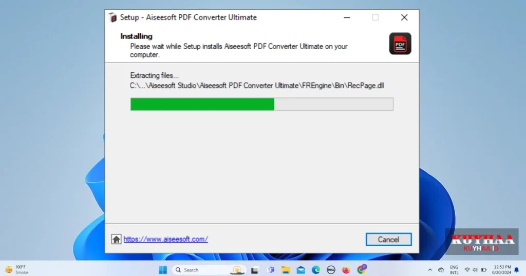 Installing Aiseesoft PDF Converter Ultimate