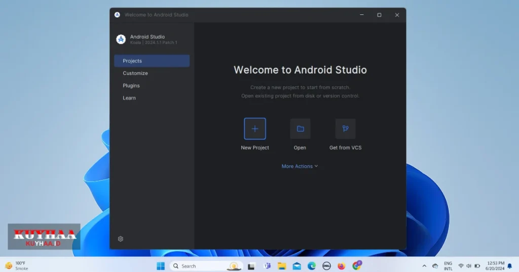 Android Studio interface