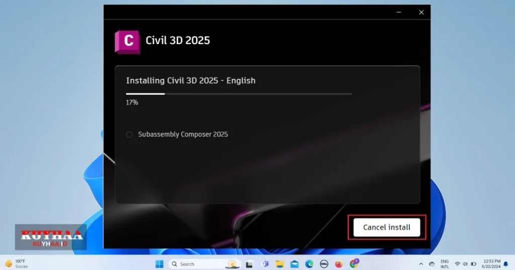 Installing AutoCAD Civil 3D Full Version.