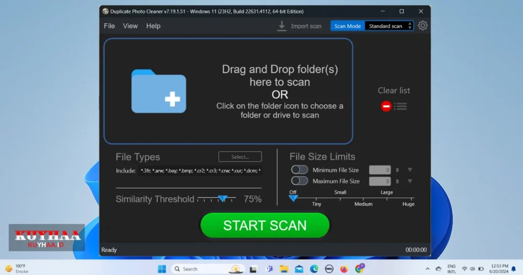 Duplicate Photo Cleaner Full Version Interface