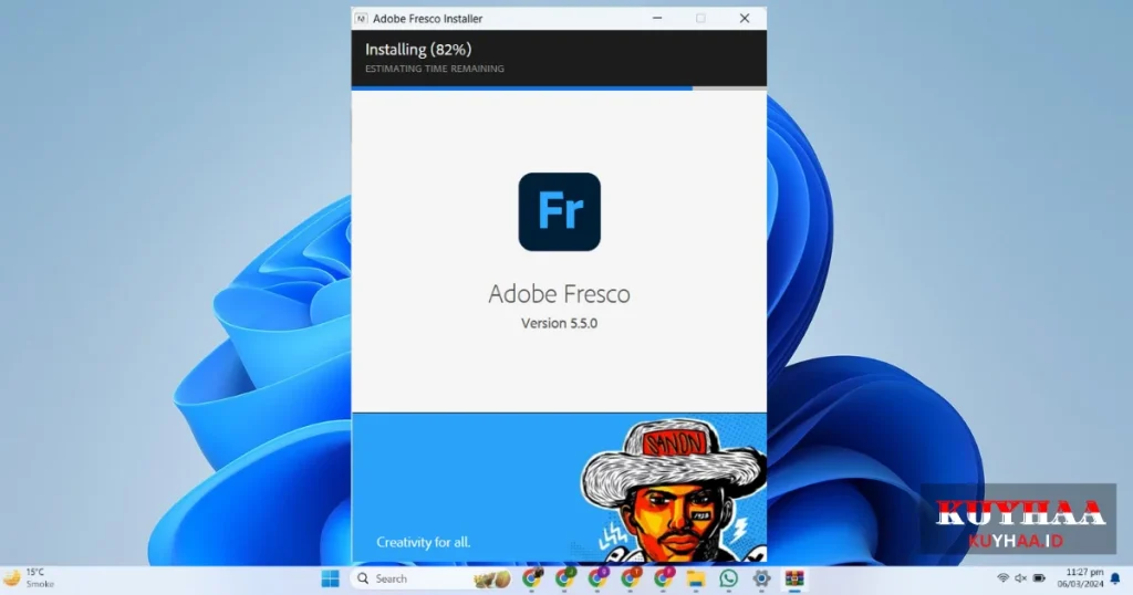 Installing Adobe fresco 