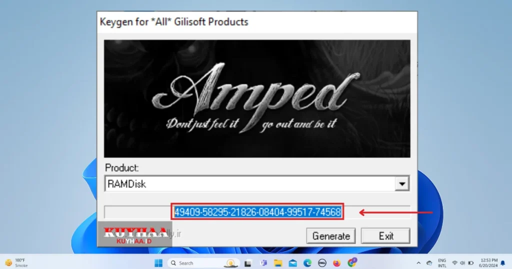 generate Gilisoft RAMDisk key