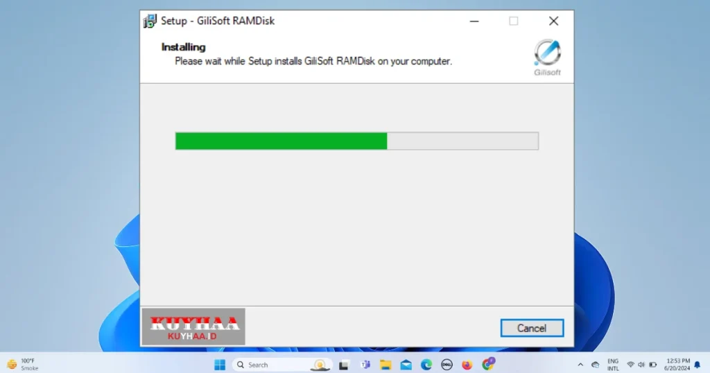 installing Gilisoft RAMDisk