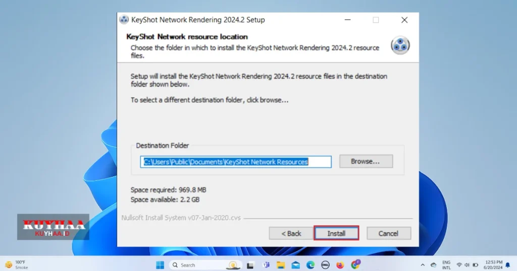 KeyShot Network Rendering installation Folder