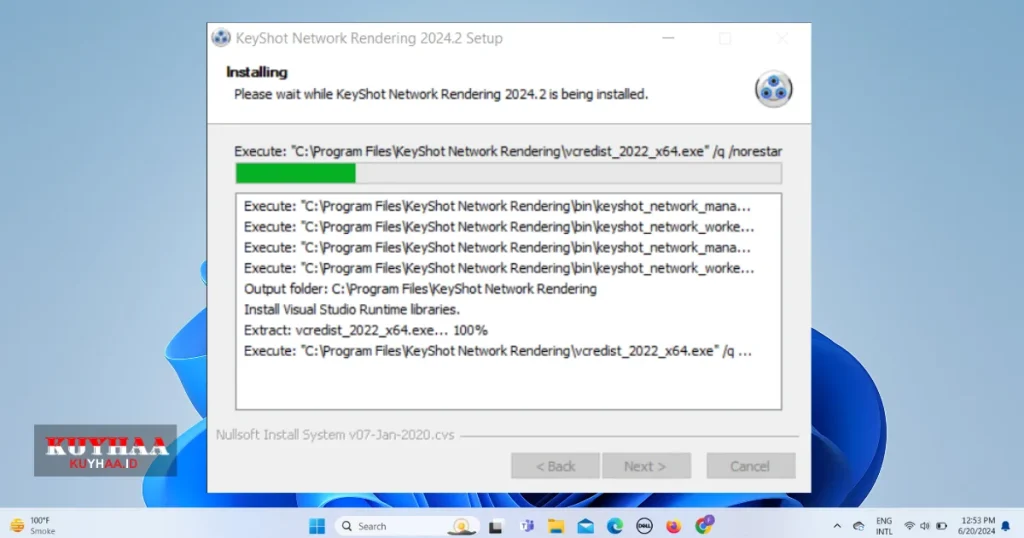 KeyShot Network Rendering installation process