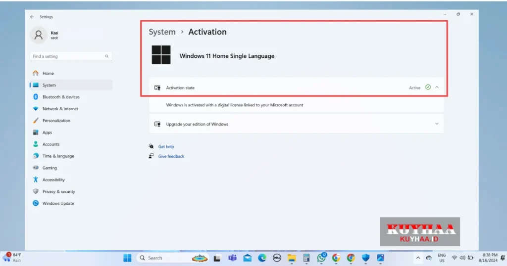 Activate Windows 11 Proof 