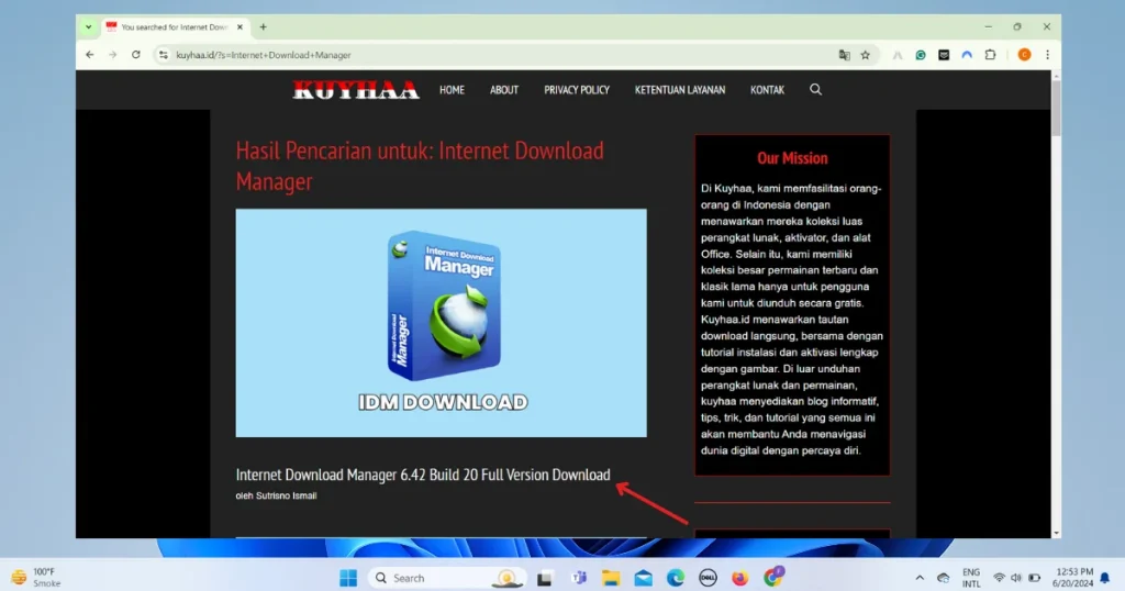 open internet download manager post