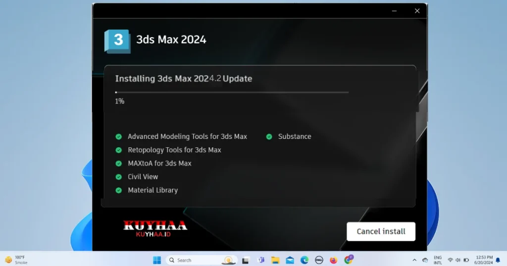 insytalling Autodesk 3D Max 2025