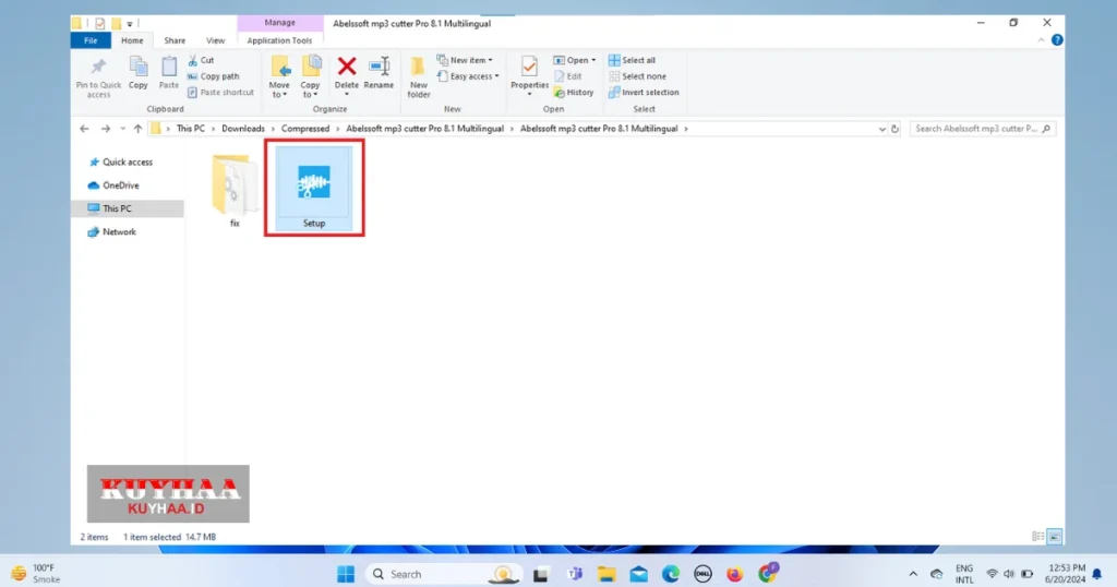 Jalankan pengaturan Ablessoft MP3 Cutter Pro
