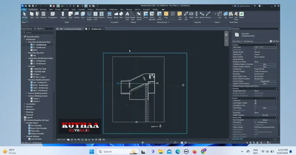 Autodesk Revit interface