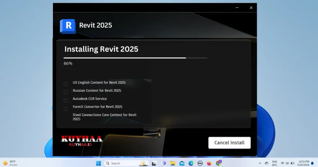 Installing AutoDesk Revit 2025