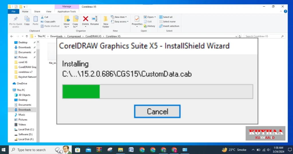 Installing CorelDraw X5