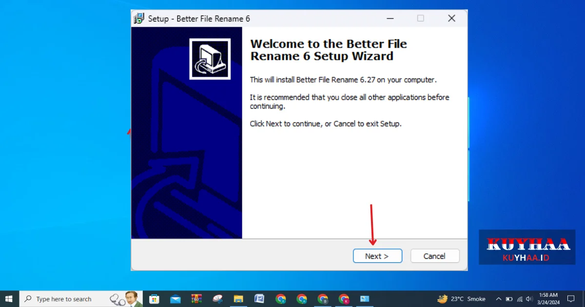 Installation Wizard Start 
