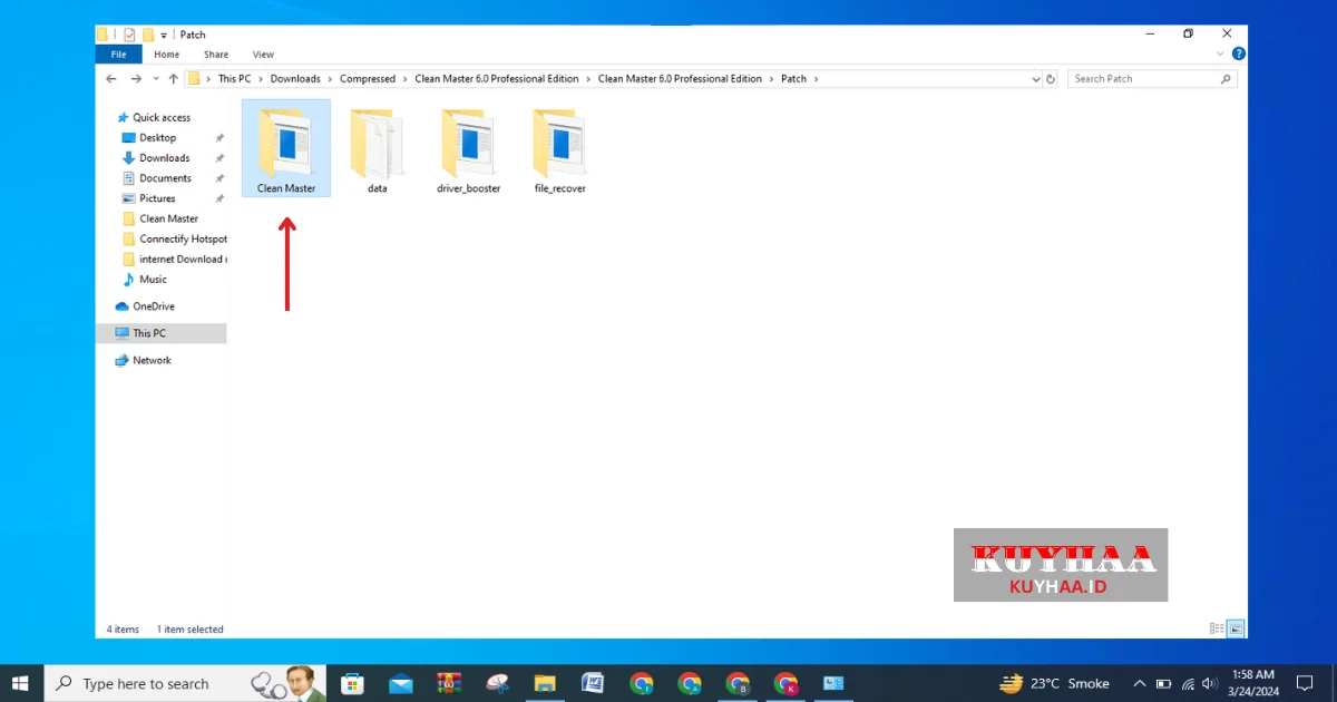 Buka Folder Clean Master