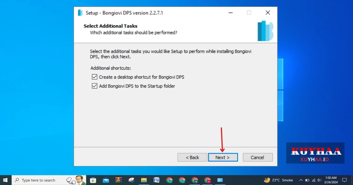 Select Additional Settings