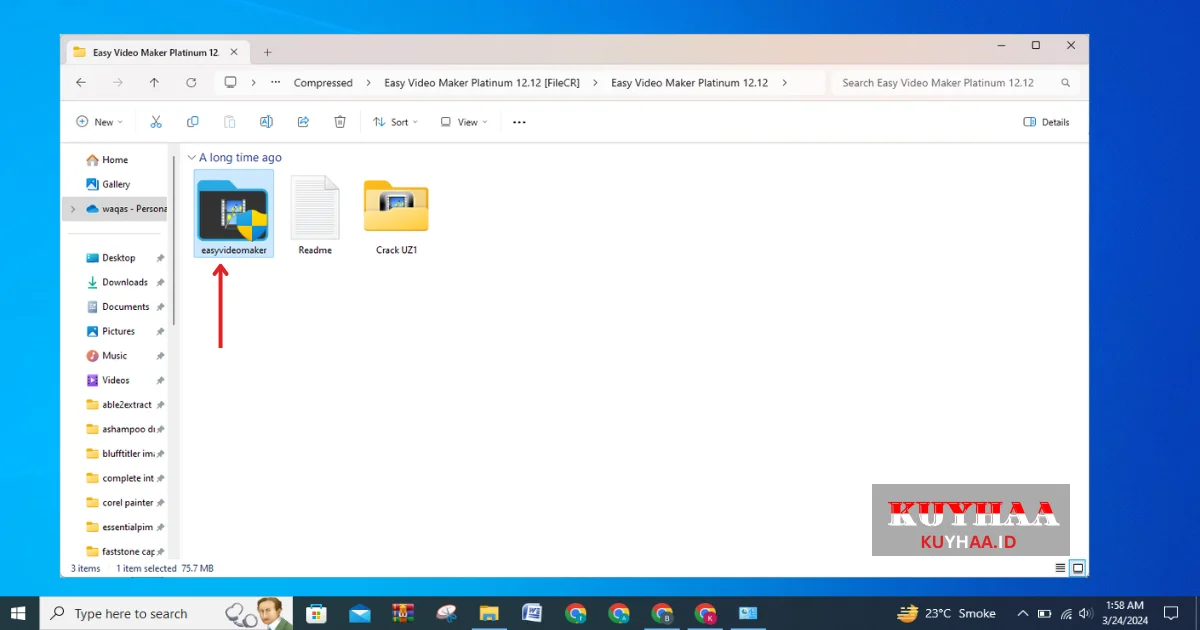Jalankan Pengaturan Easy Video Maker Platinum
