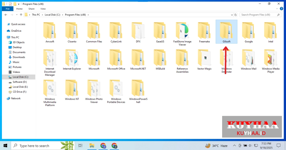 Open GiliSoft Audio Recorder Pro folder
