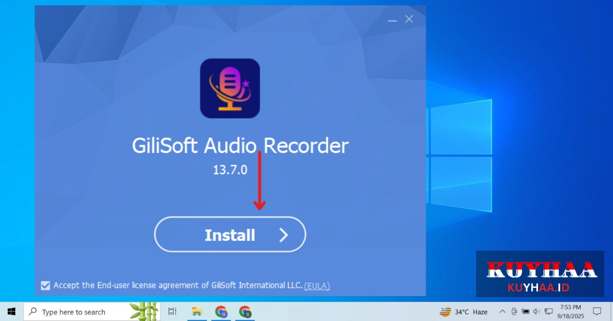 Installation wizard start
