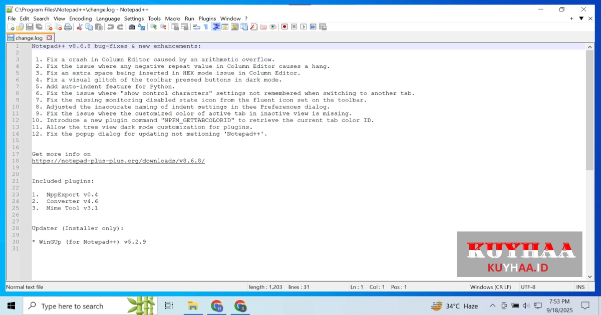 Notepad++ Full Version Kuyhaa