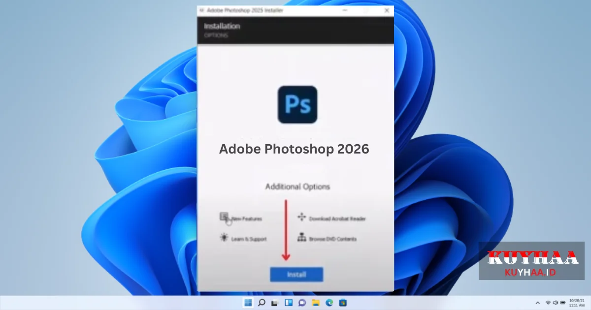 Click Install to Adobe Photoshop 2026