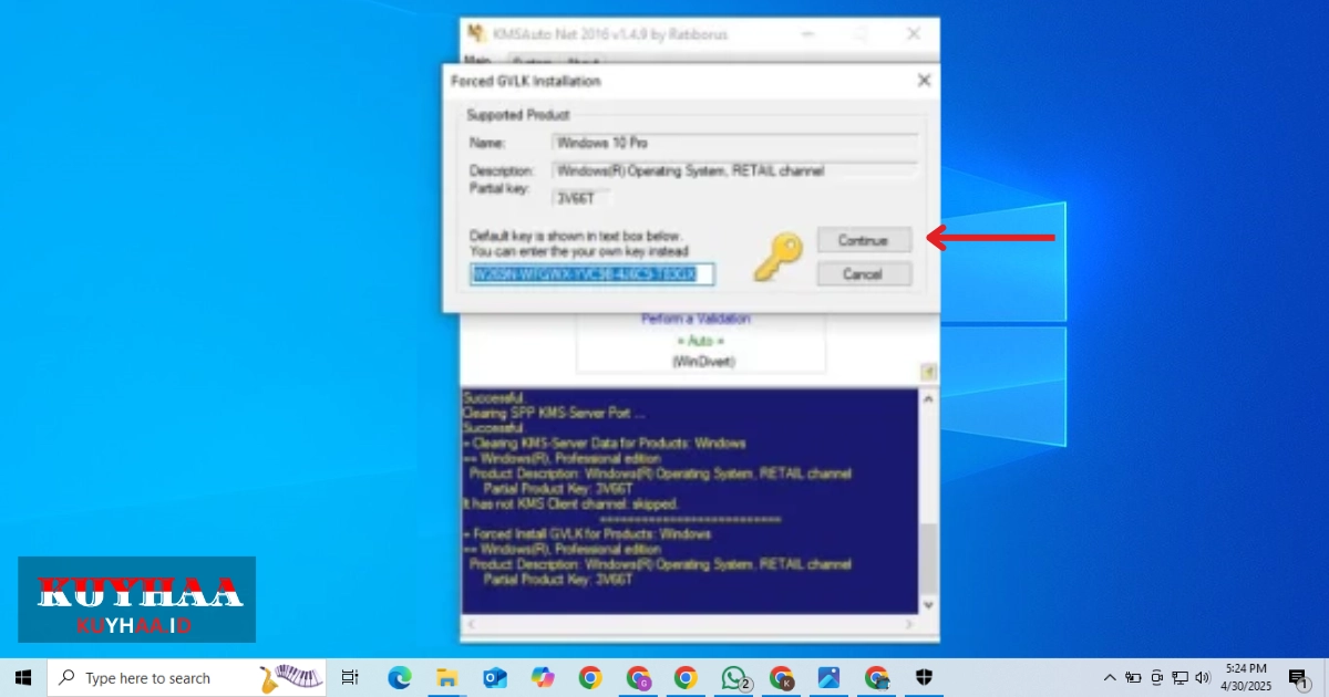 Copy Windows 10 Activation Key 