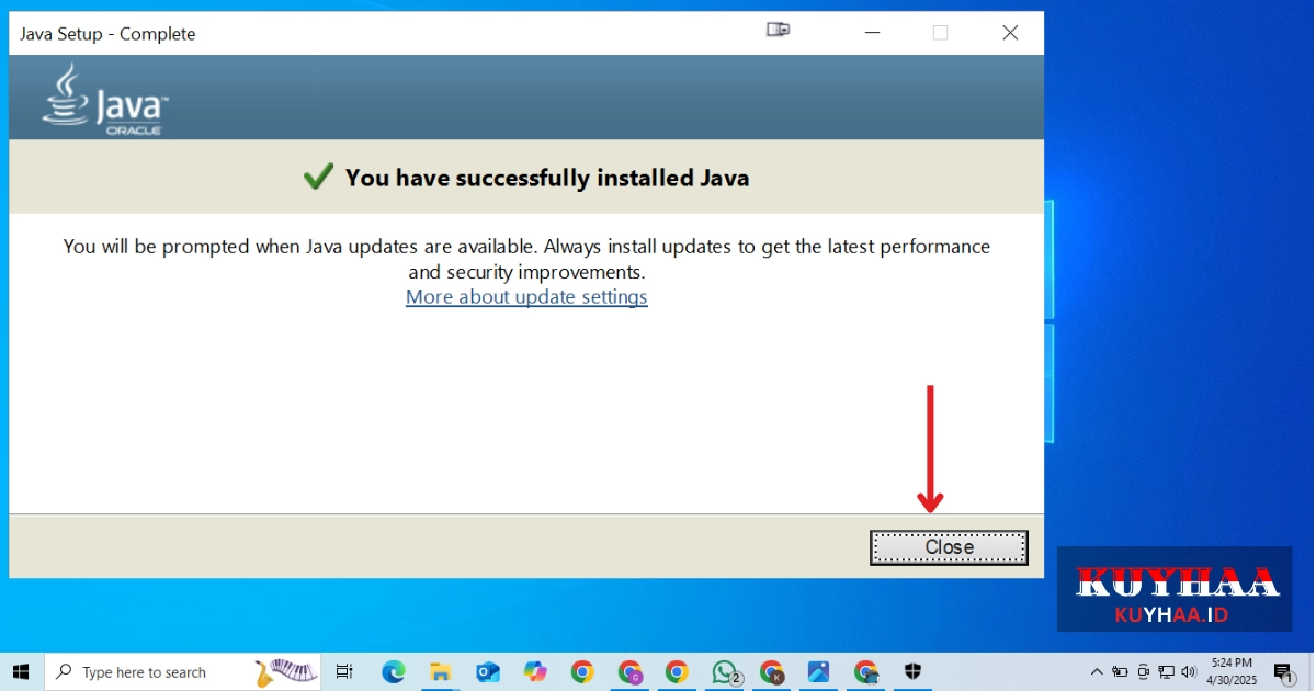 Installation complete